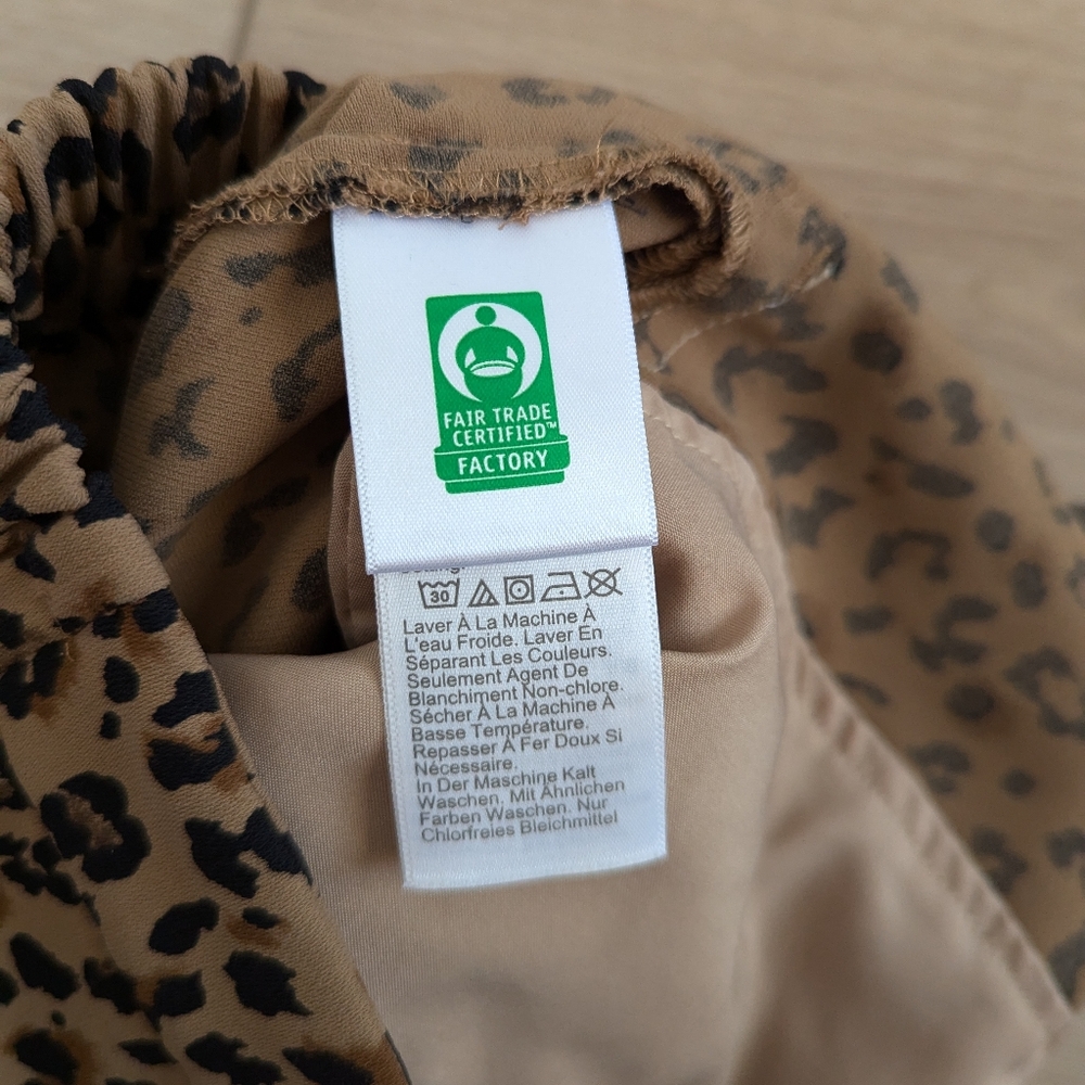 J.Crew Jamie Pants Elastic Band Leopard Print Women Size 8 - Picture 10 of 12